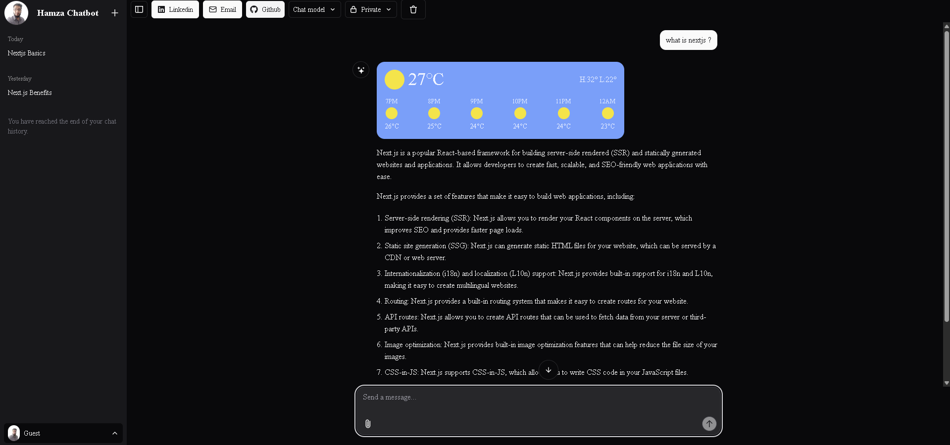 Advanced Chatbot
